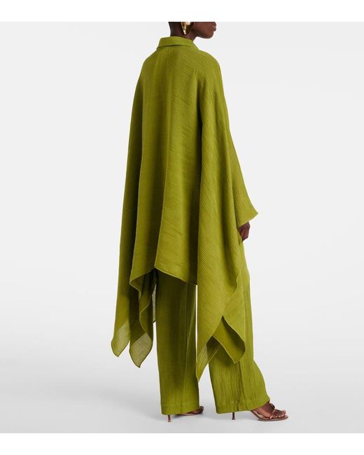 ‎Taller Marmo Green Guadalupe Pleated Kaftan