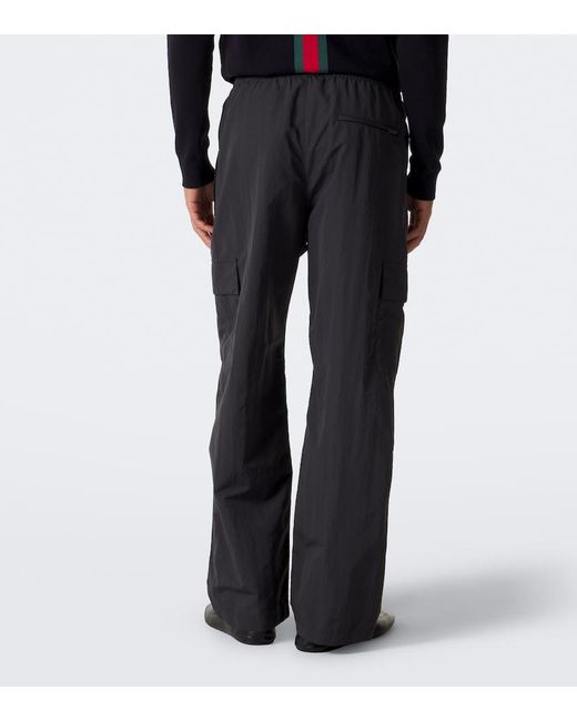 Gucci Blue Faille Cargo Pants for men