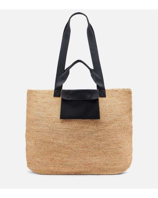 Eres Natural Jetset Raffia Tote Bag