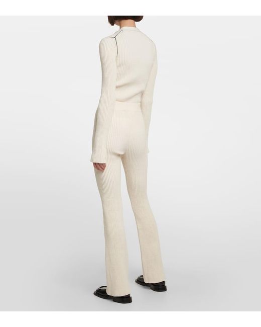 AMI Natural Hose Aus Rippstrick