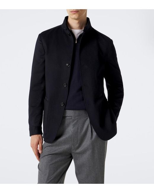 Zegna Blue Il Conte Cashmere Jacket for men