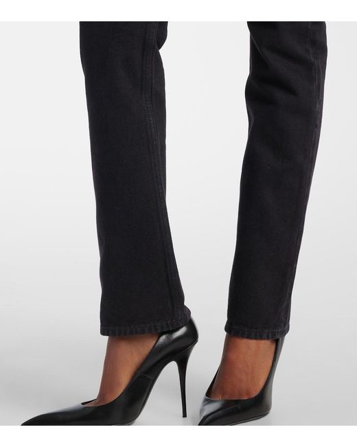 Saint Laurent Blue 90S High-Rise Flared Jeans