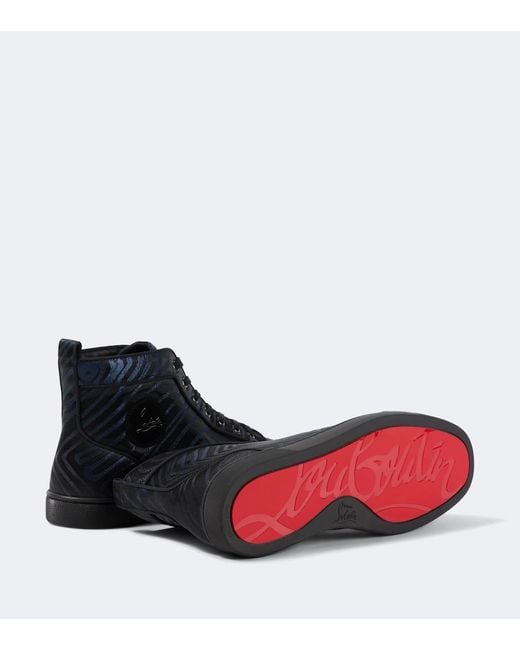 Christian Louboutin Black Louis High-Top Sneakers for men