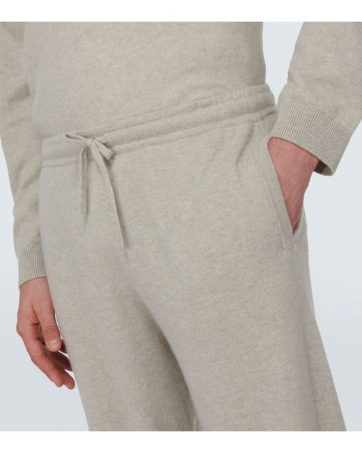 LeKasha Gray Bali Cashmere Sweatpants for men