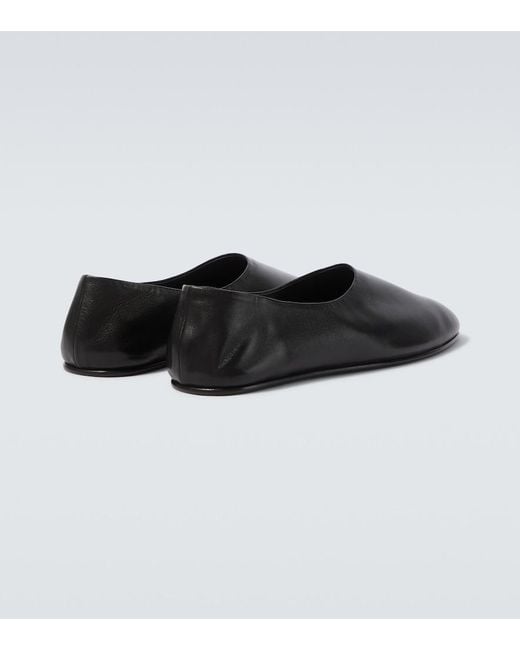 Fear Of God Black Ballerino Leather Slip-On Shoes for men