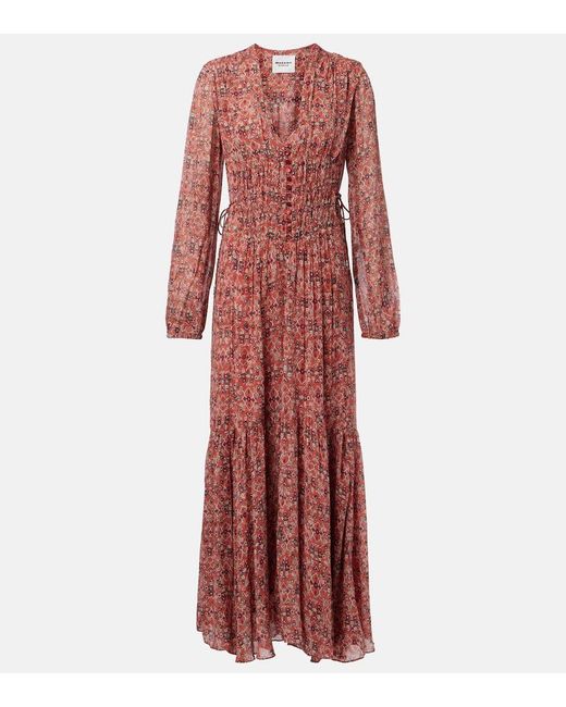 Abito Lungo Brianaga di Isabel Marant in Red