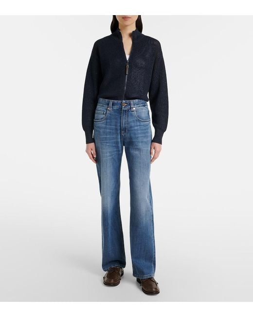 Brunello Cucinelli Blue Straight Jeans