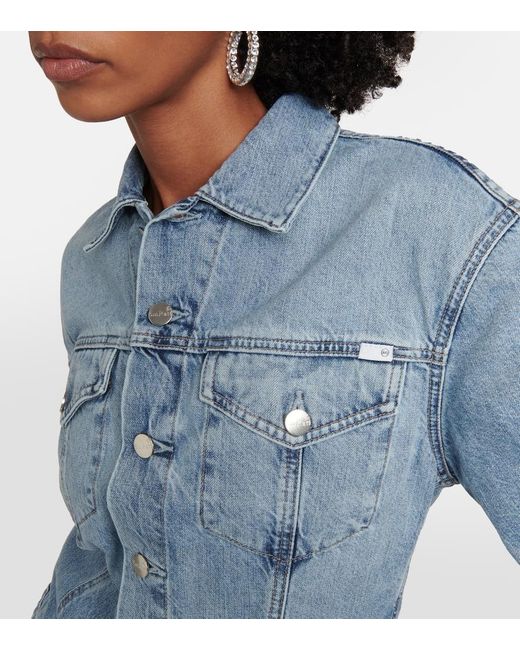 AG Jeans Blue X Emrata Bell Denim Jacket