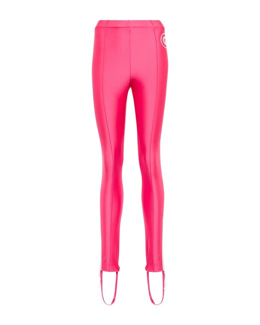 Gucci Pink Interlocking G Stirrup leggings