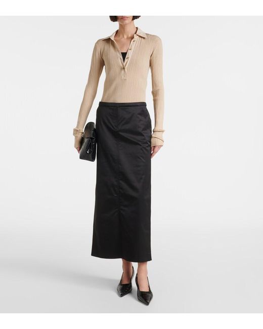 Totême Natural Jersey Polo Sweater