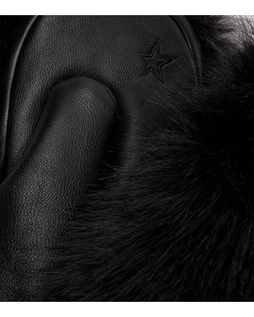 Perfect Moment Black Ski Mittens