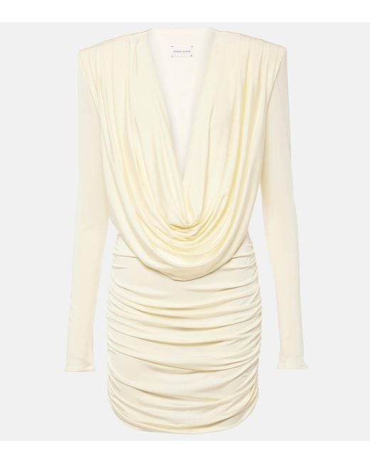 Magda Butrym Natural Draped Minidress
