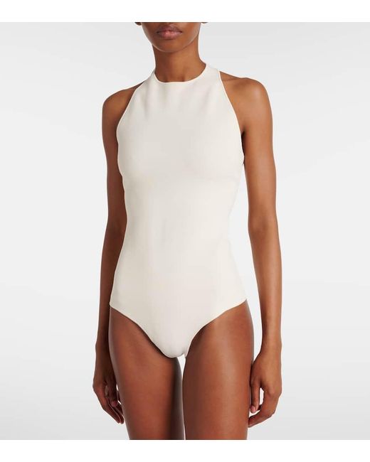 Roland Mouret White Halterneck Bodysuit