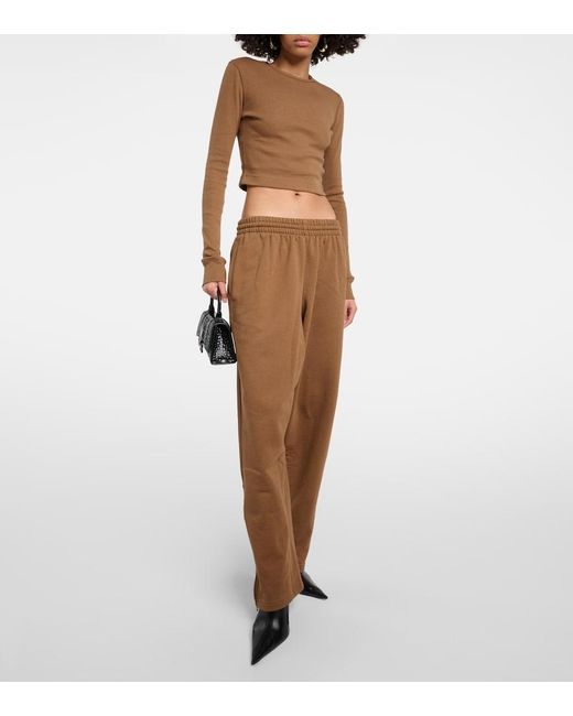 Wardrobe NYC Brown X Hailey Bieber Cotton Jersey Track Pants