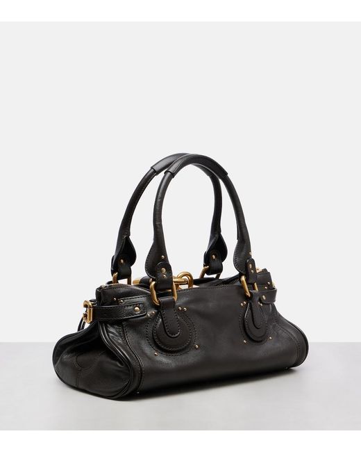 Chloé Black Paddington Small Leather Shoulder Bag