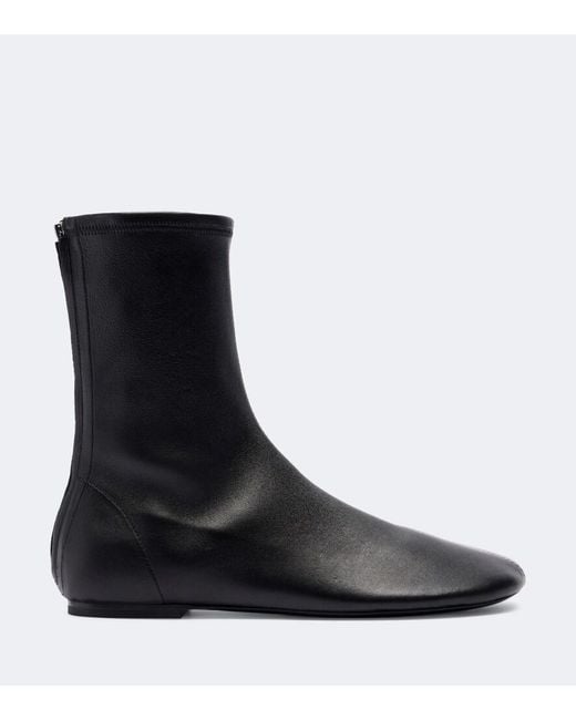 A.Emery Black Sutherland Leather Ankle Boots
