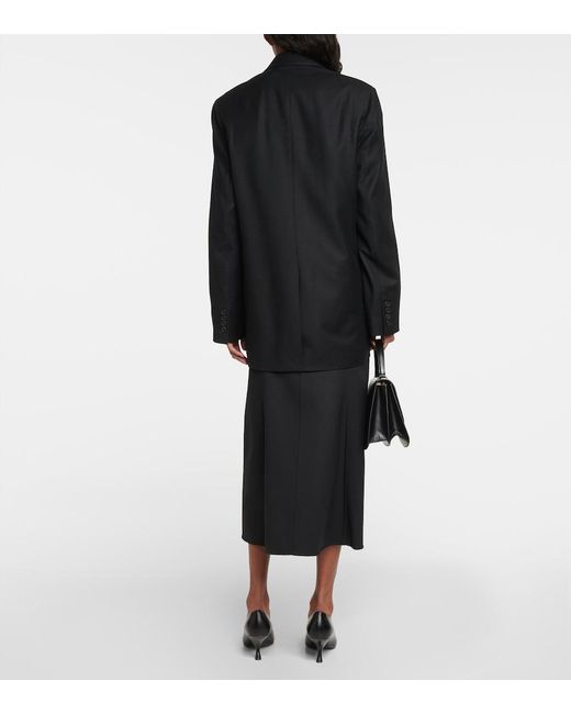 The Row Black Dustina Virgin Wool Blazer