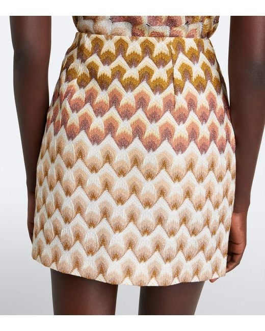 Missoni Natural Lame Miniskirt