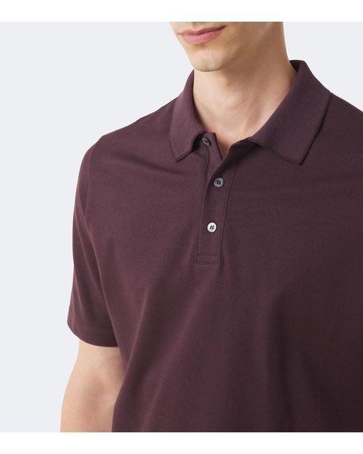 Polo De Algodon Canali de hombre de color Purple