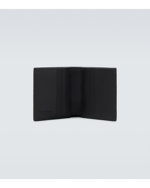 Bottega Veneta Black Intrecciato Leather Wallet for men