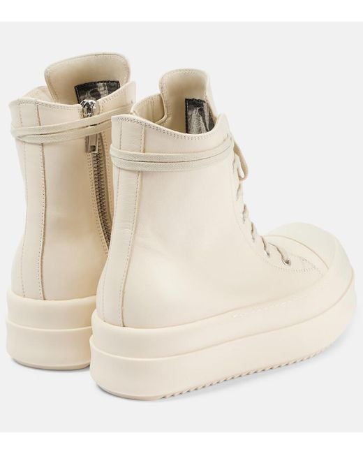 Rick Owens Natural High Top Sneaker