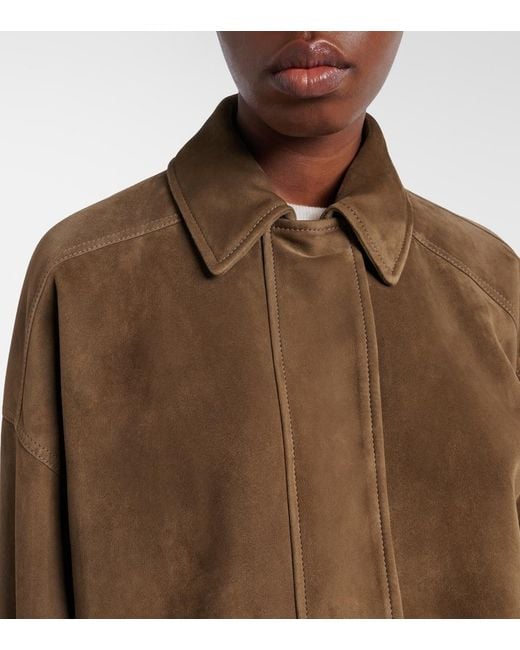 Brunello Cucinelli Green Suede Jacket