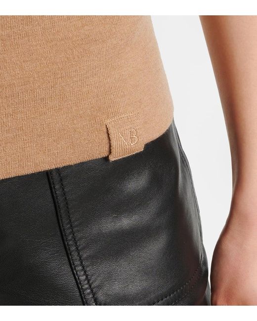 Victoria Beckham Brown Pullover Aus Einem Wollgemisch