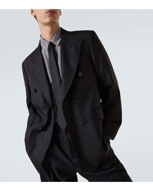 Our Legacy Black Unconstructed Wool Blazer for men