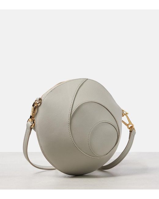 Loewe White Schultertasche Snake Aus Leder