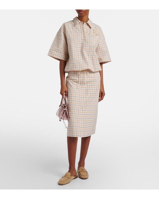 Prada Natural Suede Mules