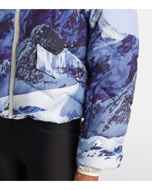 Perfect Moment Blue Mountain Printed Down Jacket