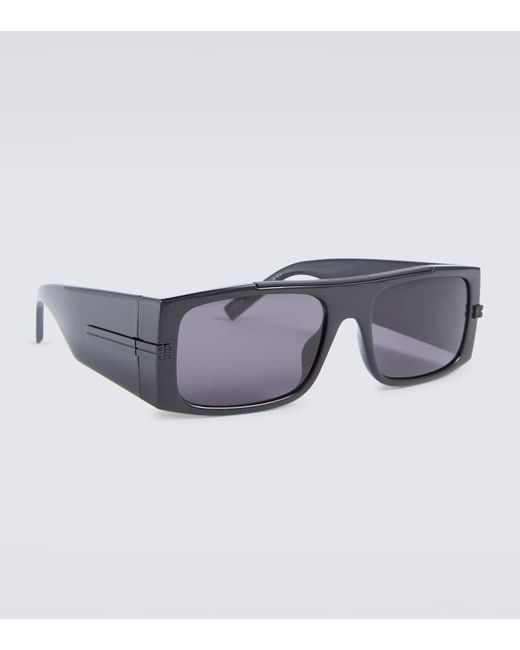 Givenchy Blue Square Acetate Sunglasses for men