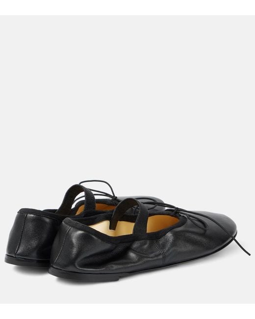 Zapatos Planos Mary Jane Glove De Piel Proenza Schouler de color Black