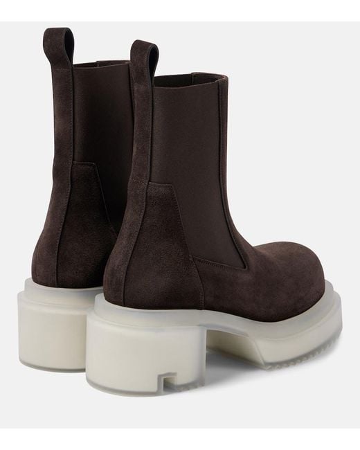 Bottines Beatle En Cuir Rick Owens en coloris Brown