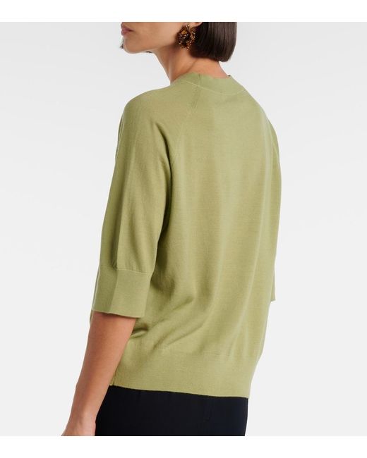 Dries Van Noten Green Wool Sweater
