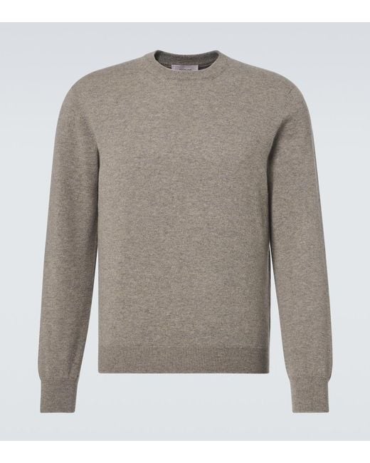 Agnona Gray Cashmere Sweater for men