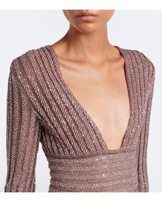 Missoni Brown Sequined Gown