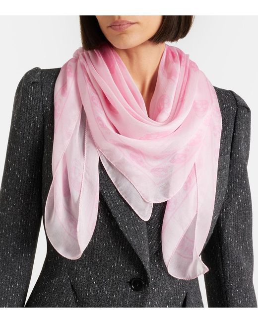 Sciarpa di McQueen in Pink