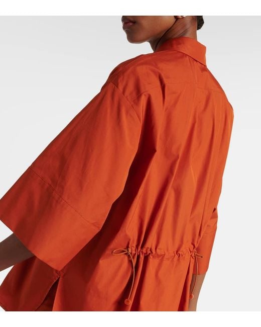 Camicia March in popeline di cotone di Max Mara in Orange