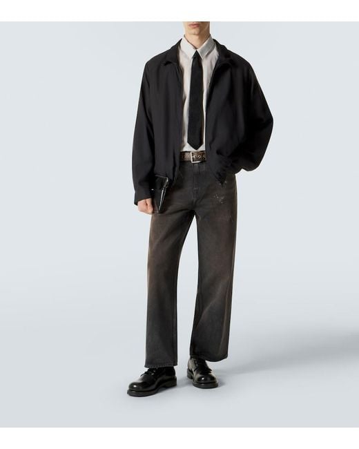 Our Legacy White Above Striped Cotton-Blend Shirt for men