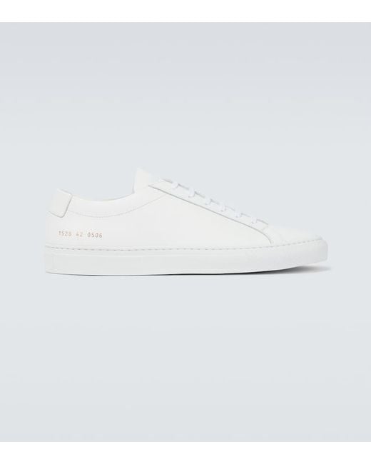 Common Projects White Original Achilles Low Sneakers for men