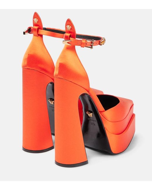 Versace Orange Pumps