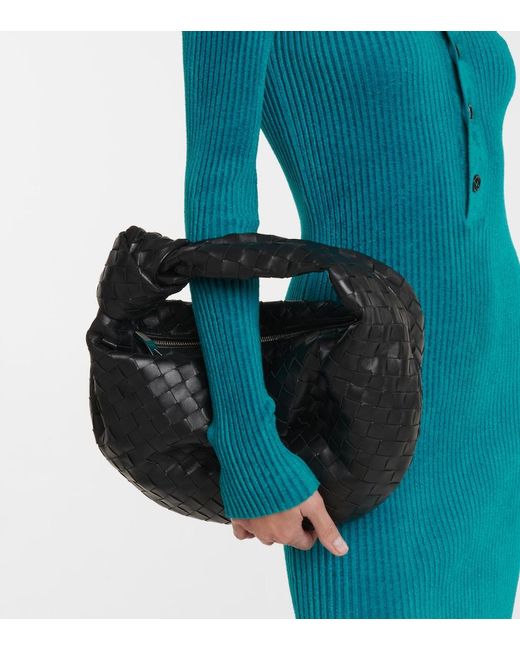 Bottega Veneta Black Jodie Teen Leather Tote