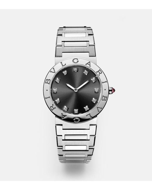 BVLGARI Metallic Lady Watch With Diamonds