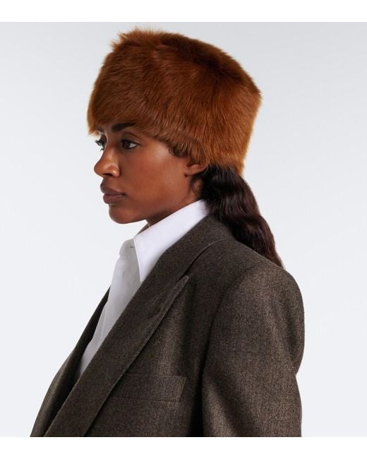 Cappello di Saint Laurent in Brown