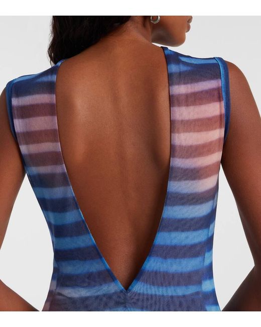Abito Lungo Air di Jean Paul Gaultier in Blue