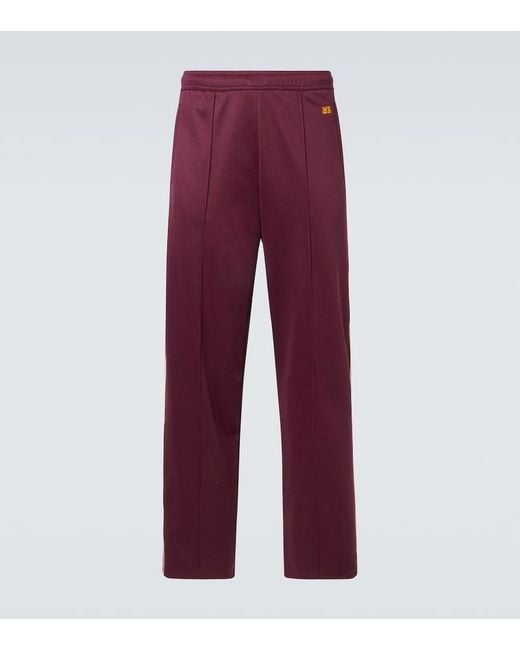 Wales Bonner Red Essence Jersey Track Pants for men