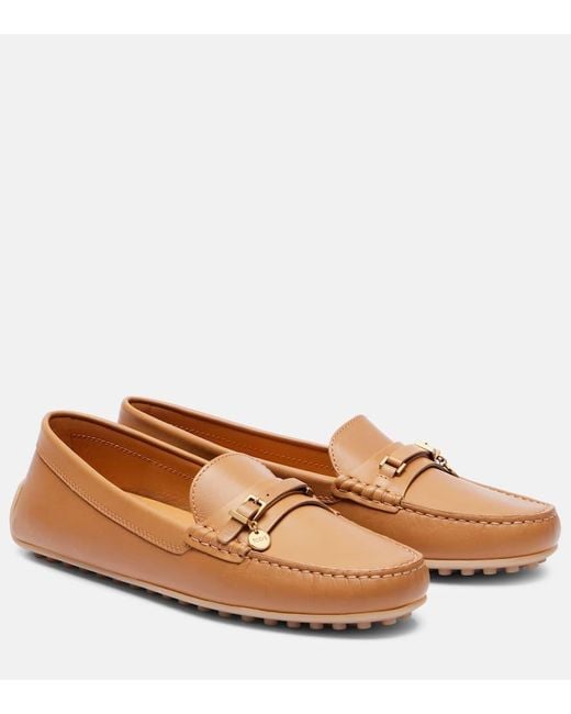 Tod's Brown Mokassins Gommino Aus Leder