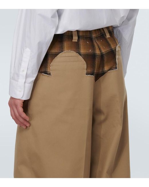 X Pendleton pantalones anchos plisados Maison Margiela de hombre de color Natural