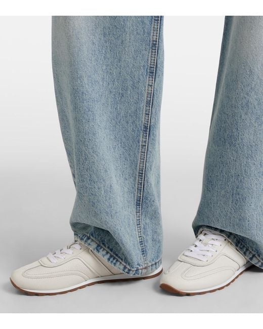 Brunello Cucinelli White Leather Sneakers